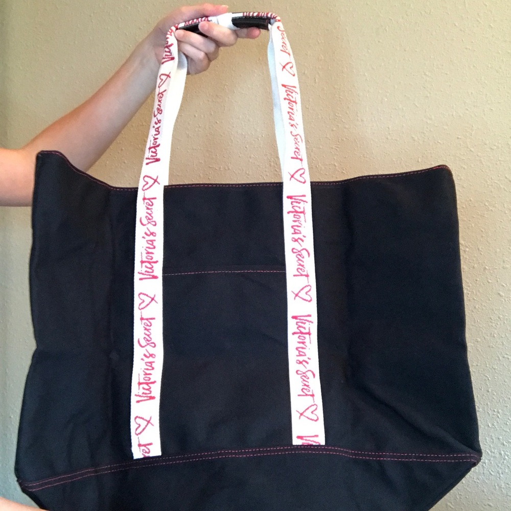 Victoria’s Secret Black Tote Bag with Straps